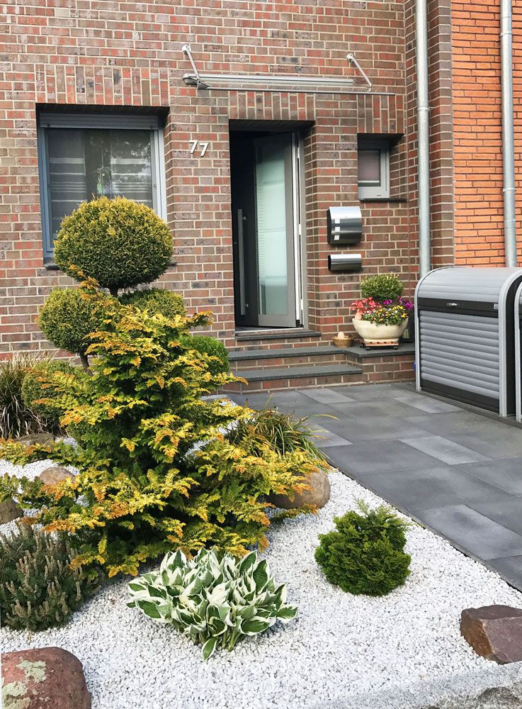 Reihenhaus Garten P M Asphaltstrassenbau